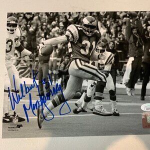 Wilbert Montgomery Philadelphia Eagles Autograph Signed 8X10 Photo JSA